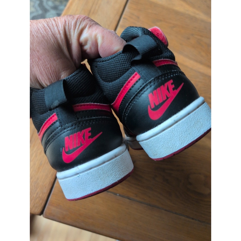 Size 4Y - Nike Court Borough 2 Mid. Red Black White Yr 2023 CD7782-602 GUC - Picture 3 of 9